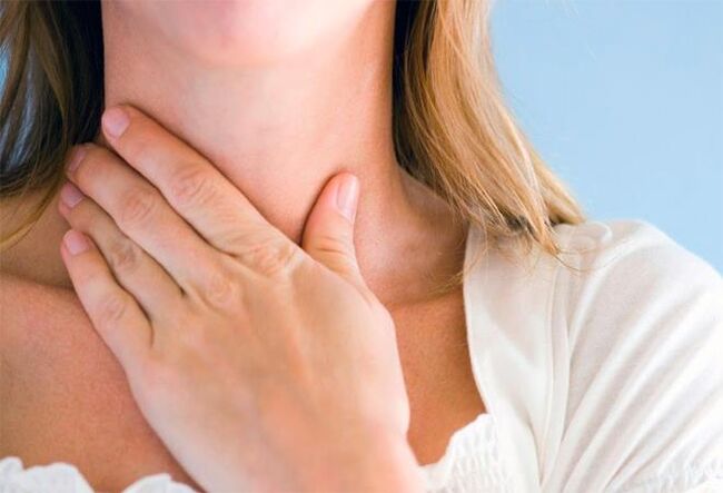 sore throat with papillomatosis of the larynx